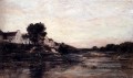 Dorf Au Bord De L Oise Barbizon impressionistische Landschaft Charles Francois Daubigny Fluss